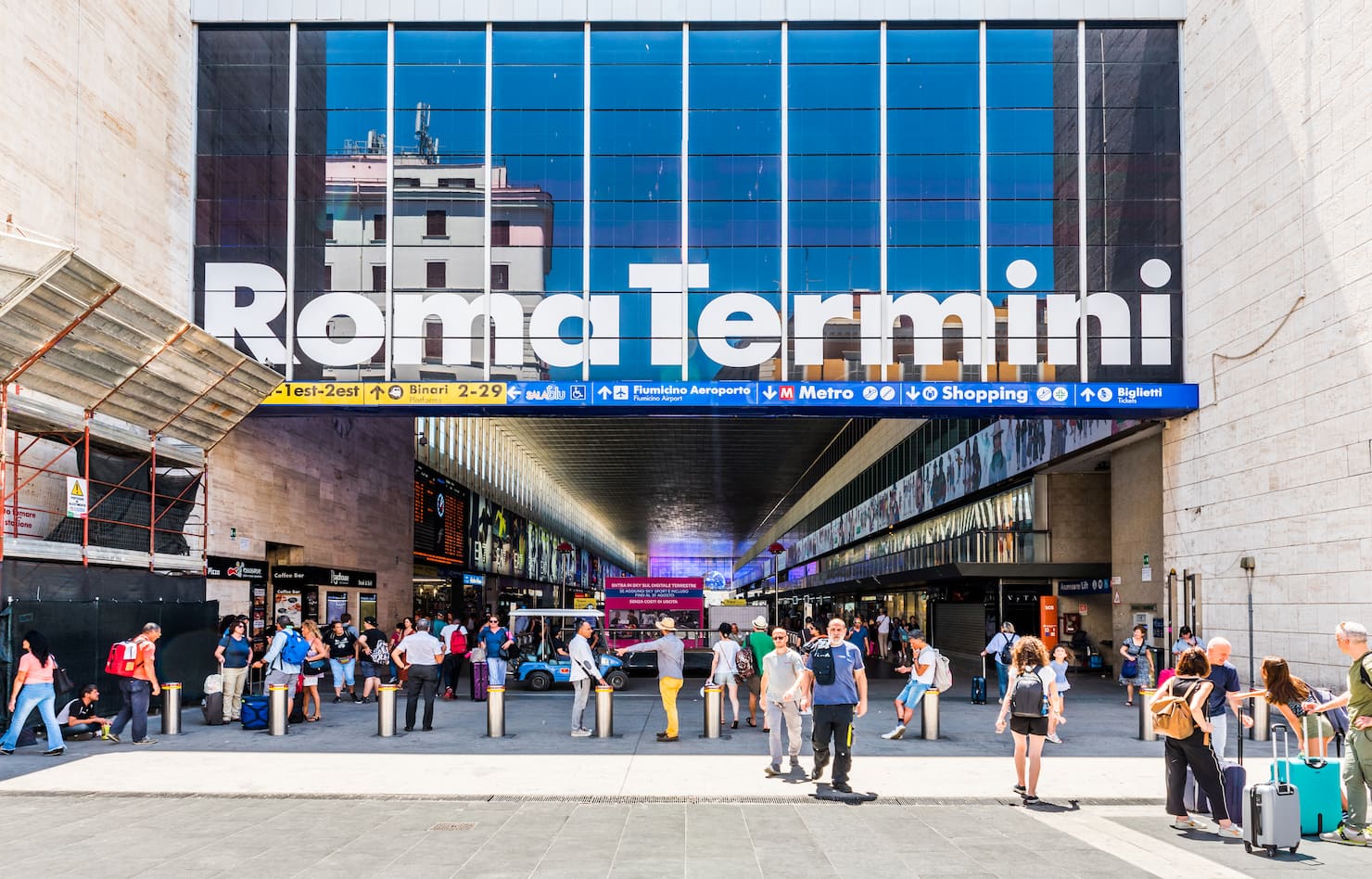 L'ingresso della stazione di Roma Termini